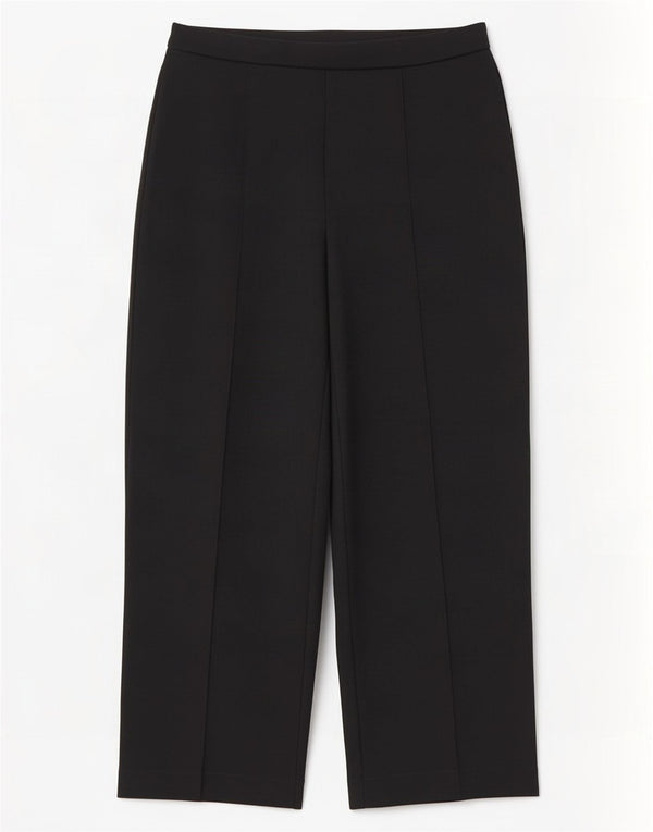 Marks & Spencer Kvinder Casual Bukser med brede ben UK 14 Large W32 L28 Sort