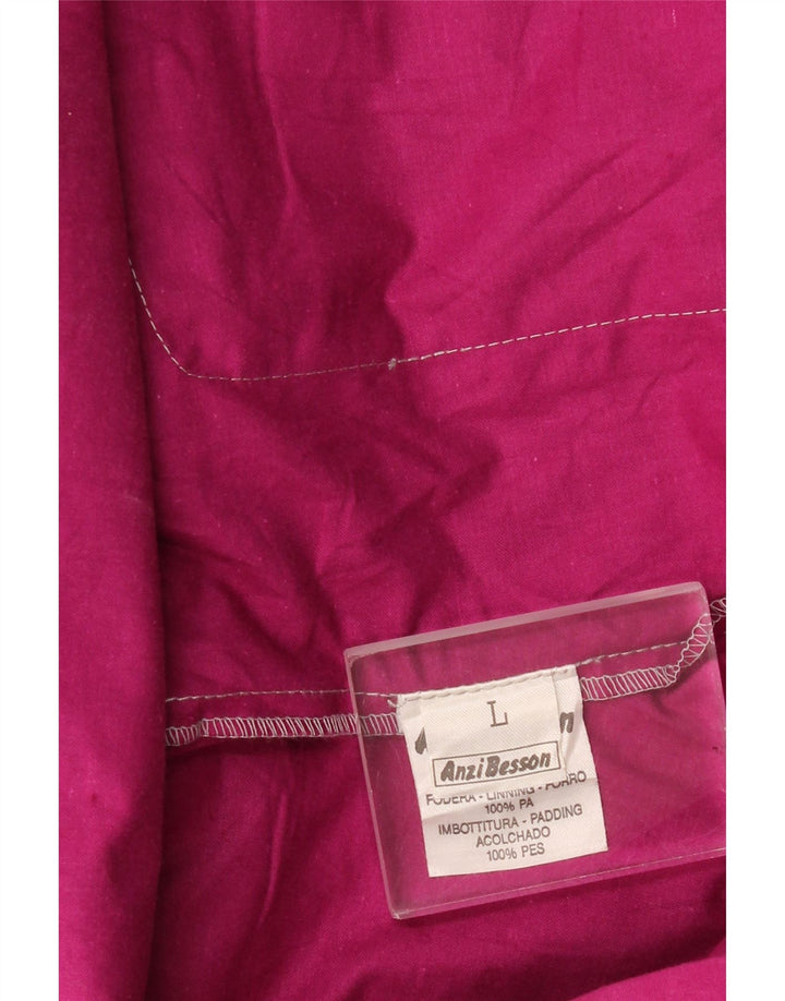 Anzi Besson Herre Loose Fit regnjakke UK 40 Large Pink Polyamid