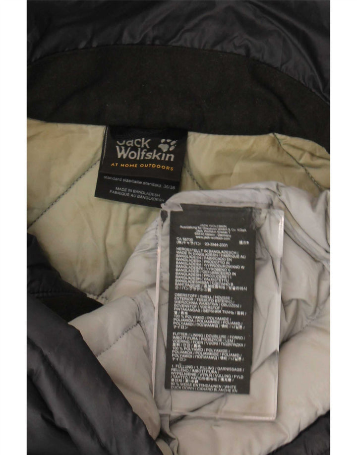 Jack Wolfskin Dame Polstret Frakke UK 8/10 Small Grey Polyamide