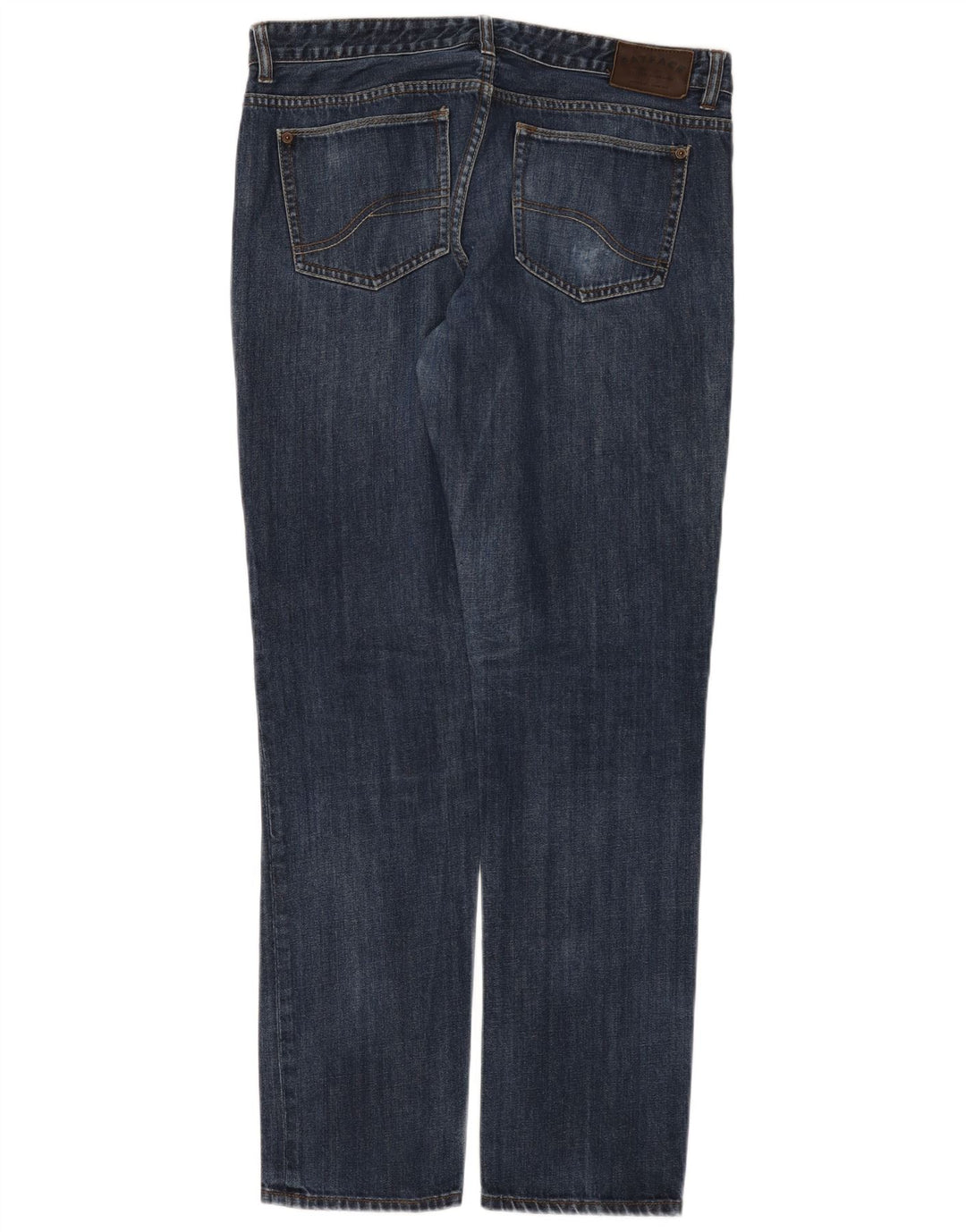 Fat Face Herre Slim Jeans W36 L33 Marineblå Bomuld