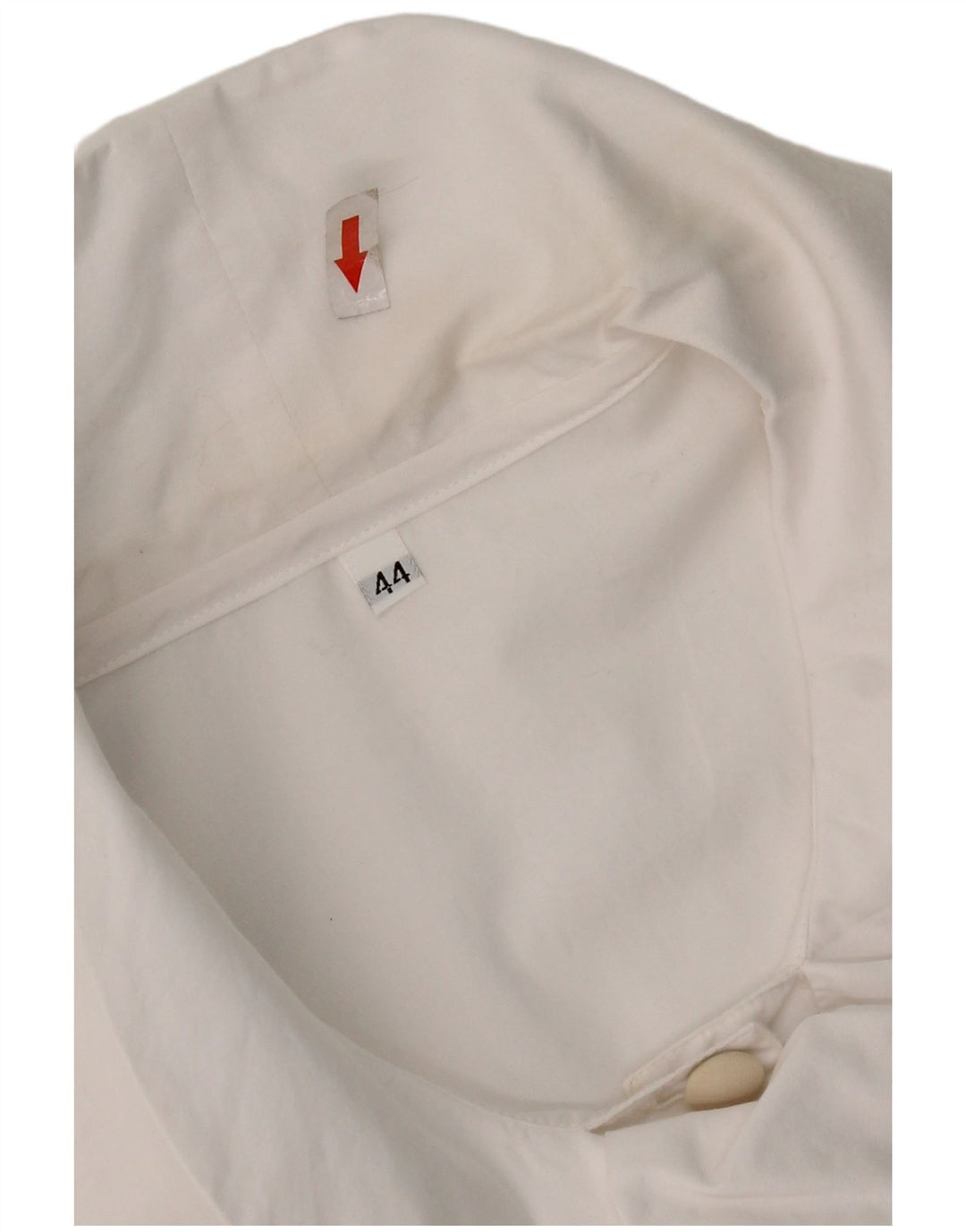 Vintage kortærmet skjortebluse til kvinder UK 12 Medium White