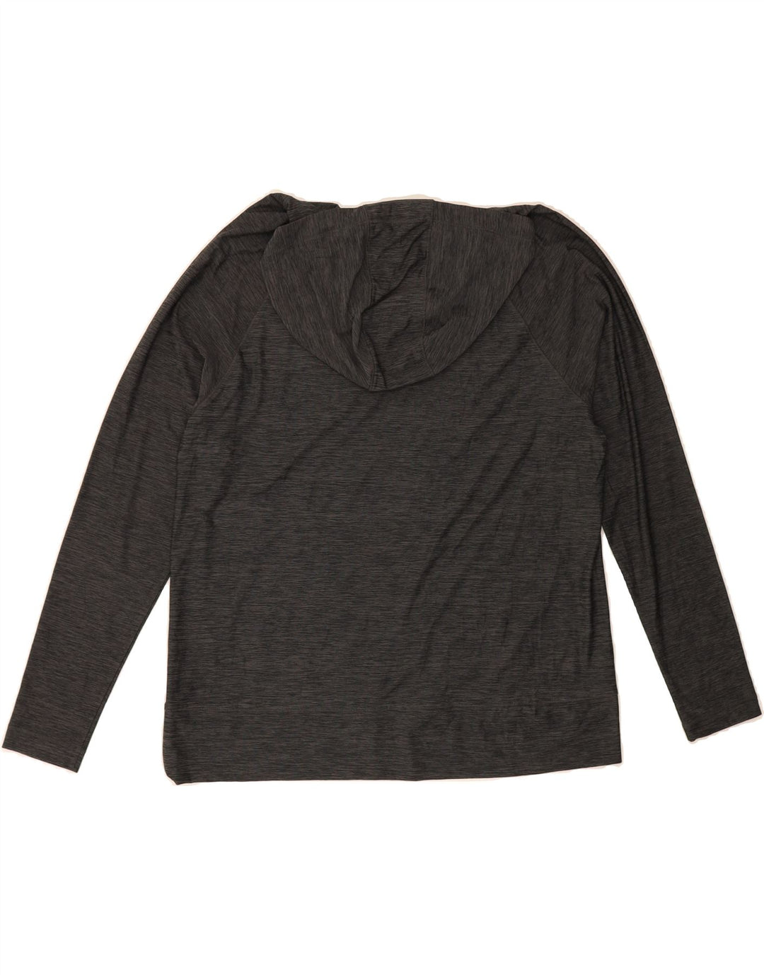 EDDIE BAUER Womens Oversized Hoodie Jumper UK 10 Small Grey Polyester Vintage Eddie Bauer and Second-Hand Eddie Bauer from Messina Hembry 