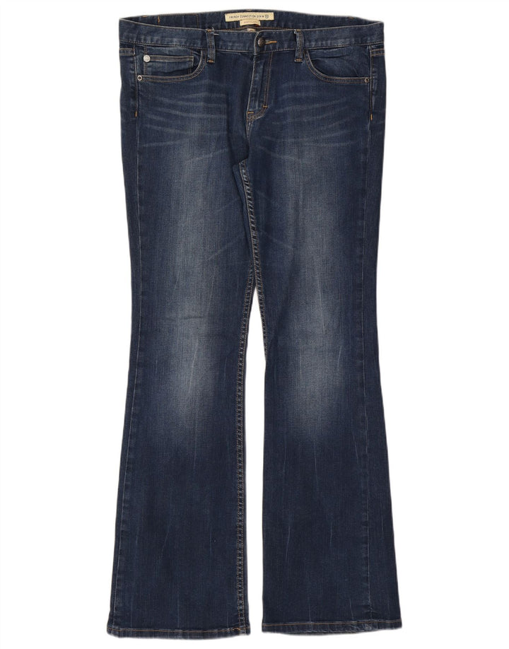 French Connection Dame Bootcut Flared Jeans US 16 2XL W38 L33 Blå Bomuld