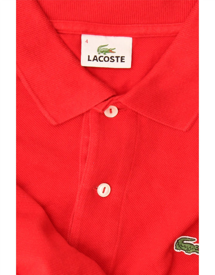 LACOSTE Poloskjorte til mænd størrelse 4 Medium Rød