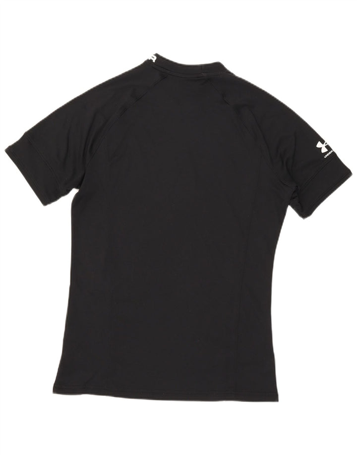 Under Armour Herre Heat Gear Grafisk T-Shirt Top Medium Sort Polyester