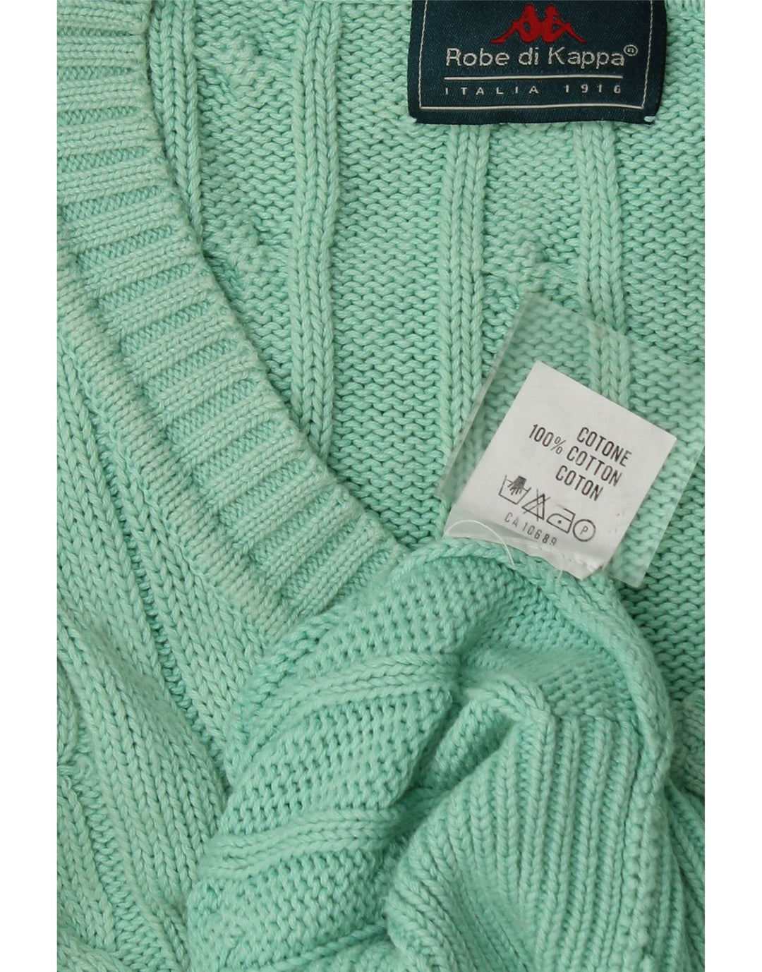 Kappa Herre V-hals sweater XL Grøn Bomuld