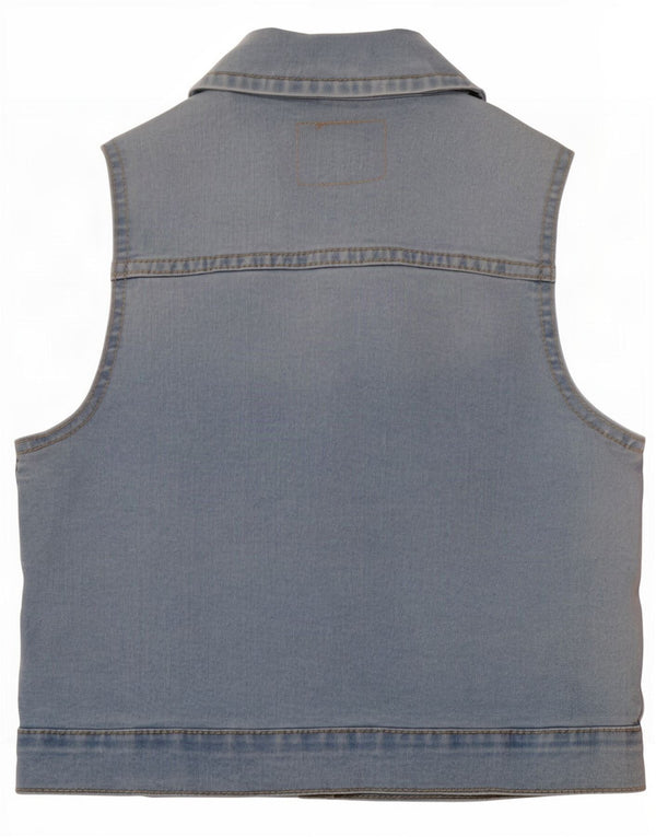 Levi's Girls Denim Gilet 7-8 år lille blå bomuld