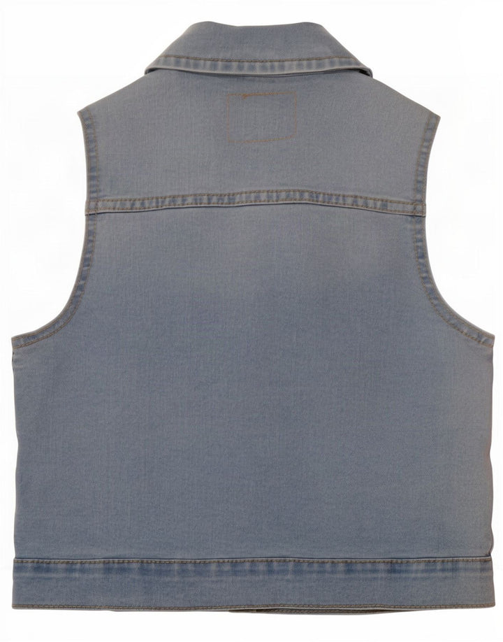 Levi's Girls Denim Gilet 7-8 år lille blå bomuld