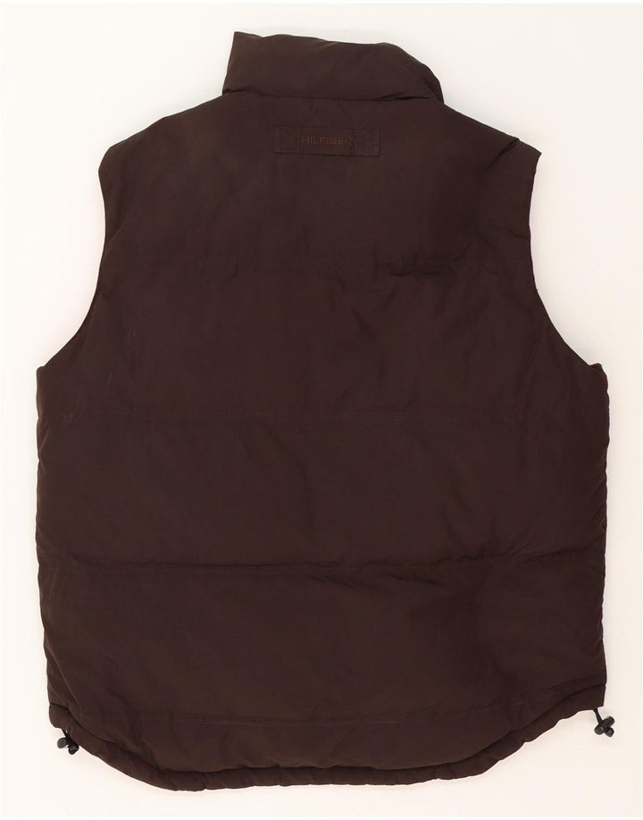 Tommy Hilfiger Herre Vendbar Polstret Gilet UK 38 Medium Rød Polyester