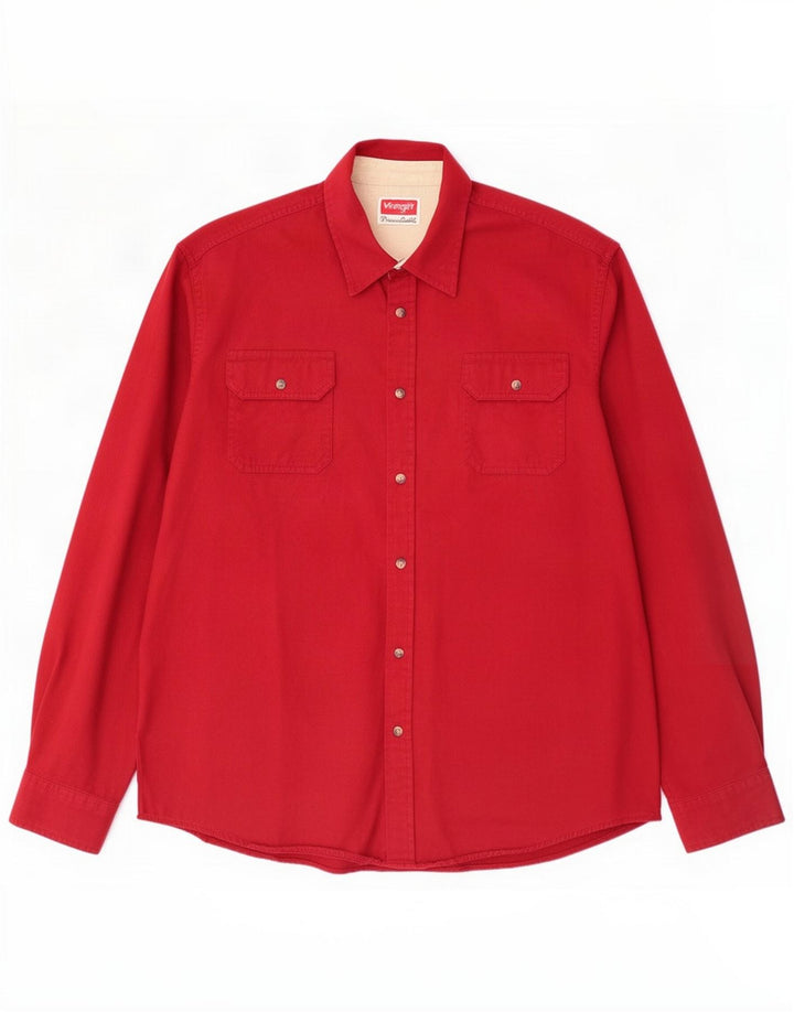 Wrangler herreskjorte XL rød bomuld