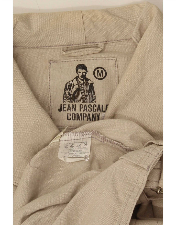 Jean Pascale Herre Loose Fit Utility Jacket UK 38 Medium Beige Classic