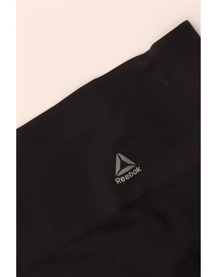 Reebok Womens Grafiske Leggings UK 10 Small Black