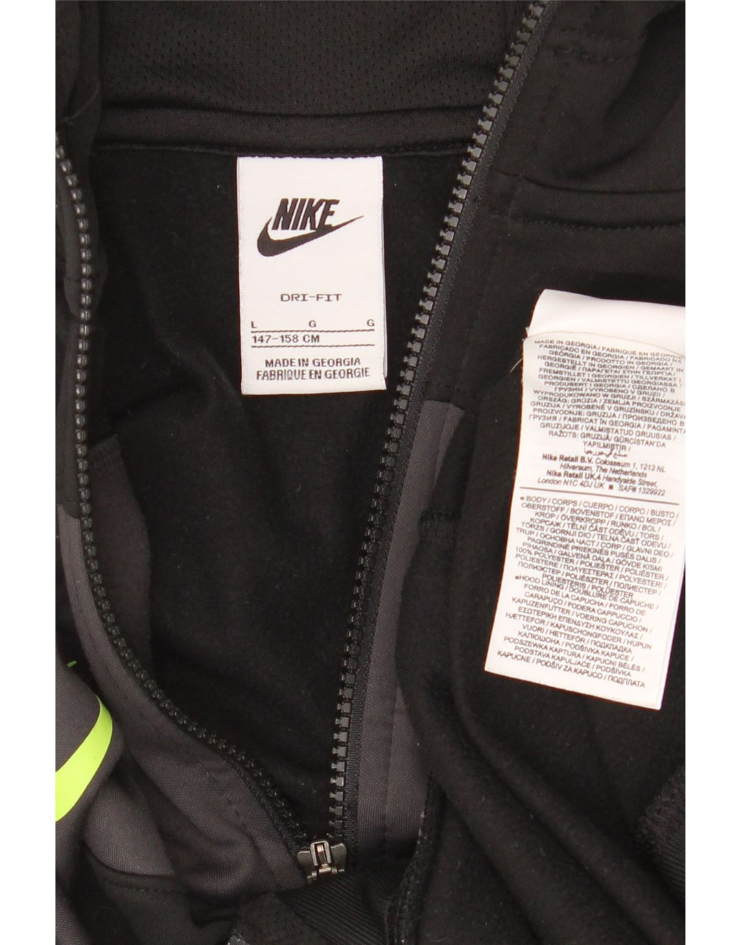 Nike Boys Dri Fit Straight Jeans 12-13 år Stor sort farveblok