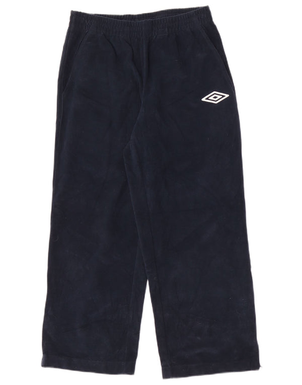 Umbro Womens Fleece Træningsdragt Bukser UK 8 Small Navy Blue Polyester