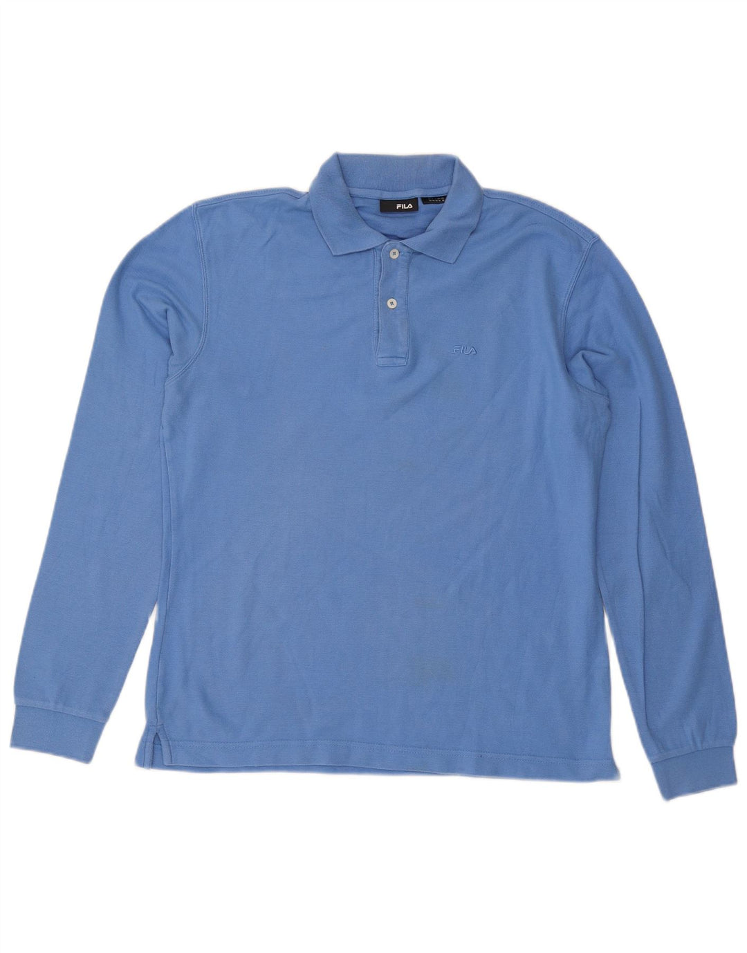 Fila Langærmet Polo Shirt til mænd mellemblå bomuld