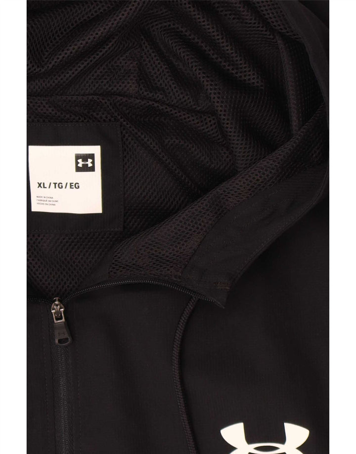 Under Armour Træningsdragt med hætte til mænd Topjakke XL Sort Colourblock