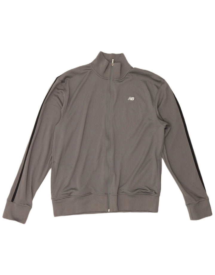 New Balance Herre træningsdragt Topjakke Stor Grå Polyester