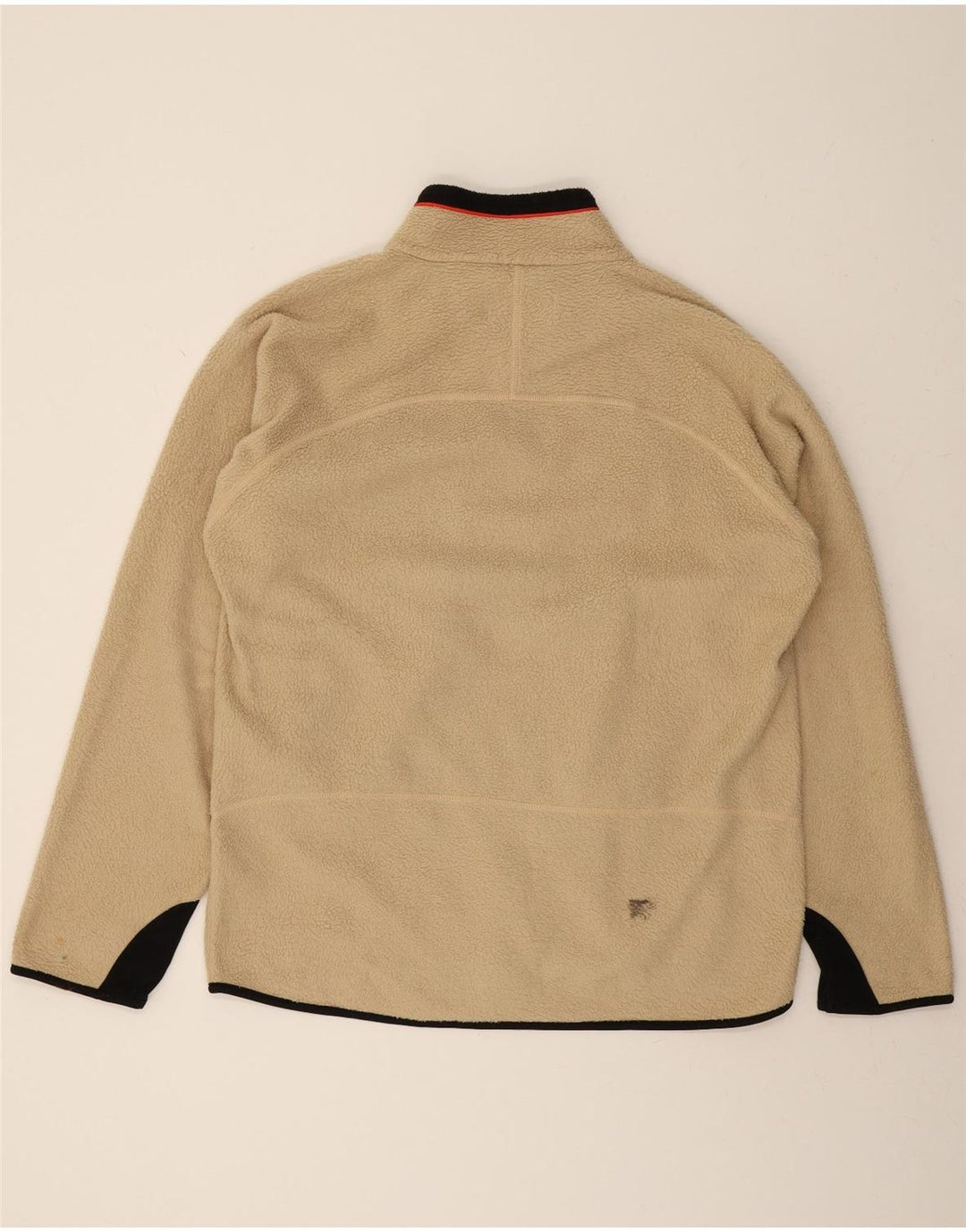 FILA Mens Fleece Jacket UK 42 XL Beige Colourblock Vintage Fila and Second-Hand Fila from Messina Hembry 