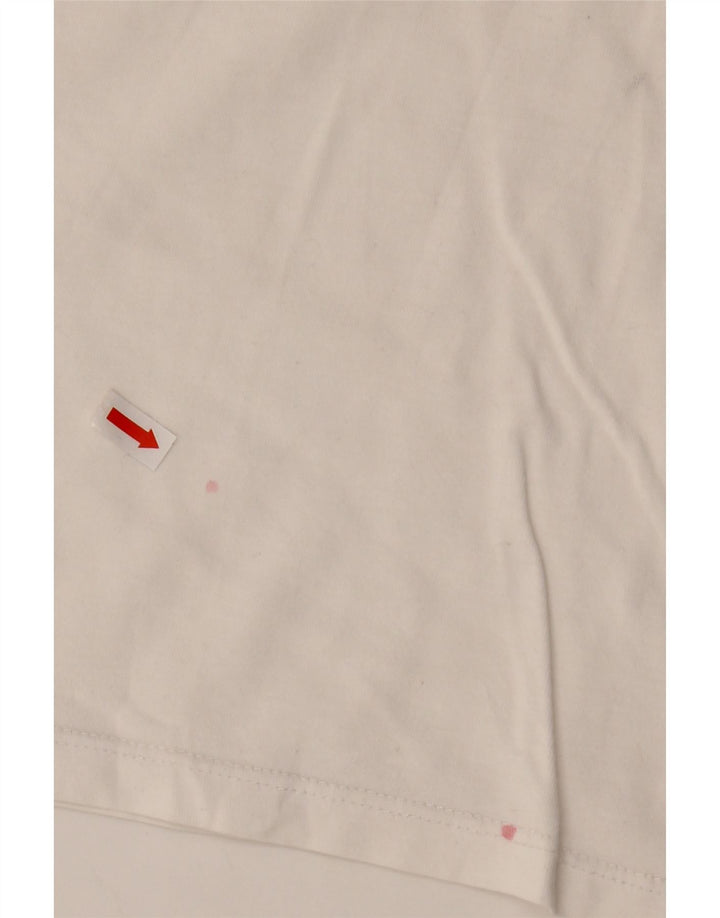 Levi's Dame Grafisk T-Shirt Top UK 16 Large White