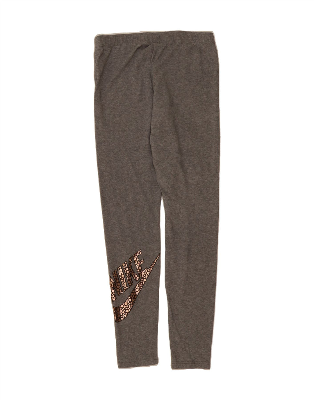 NIKE Womens Graphic Leggings UK 12 Medium  Grey Cotton Vintage Nike and Second-Hand Nike from Messina Hembry 