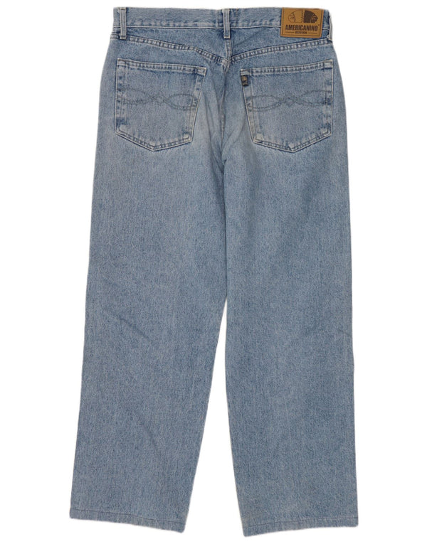Americanino Straight Jeans til mænd W33 L28 Blå Bomuld