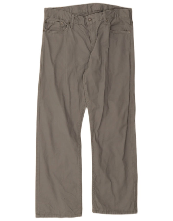 Levi's Herre 514 Straight Casual Bukser W38 L30 Grå Bomuld