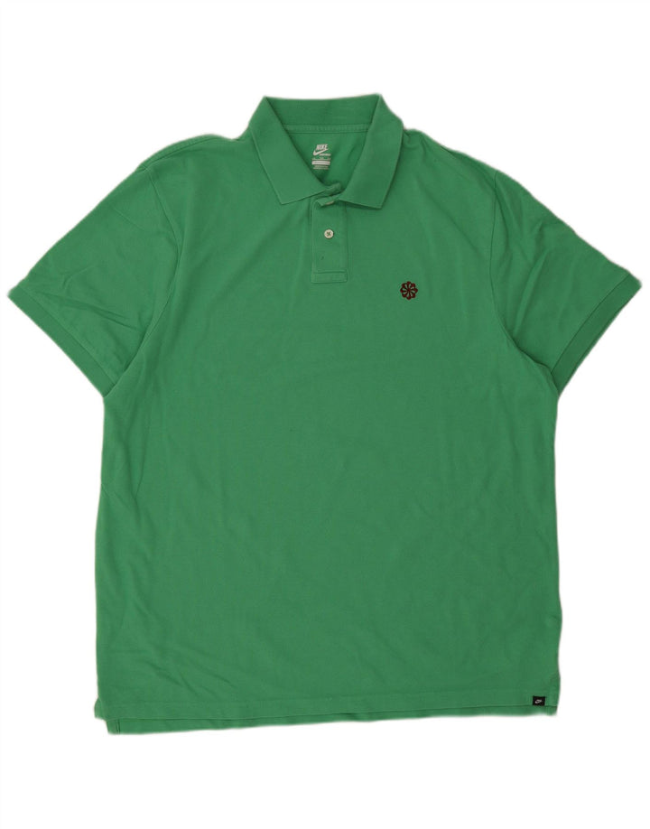 Nike poloskjorte til mænd 2XL grøn bomuld