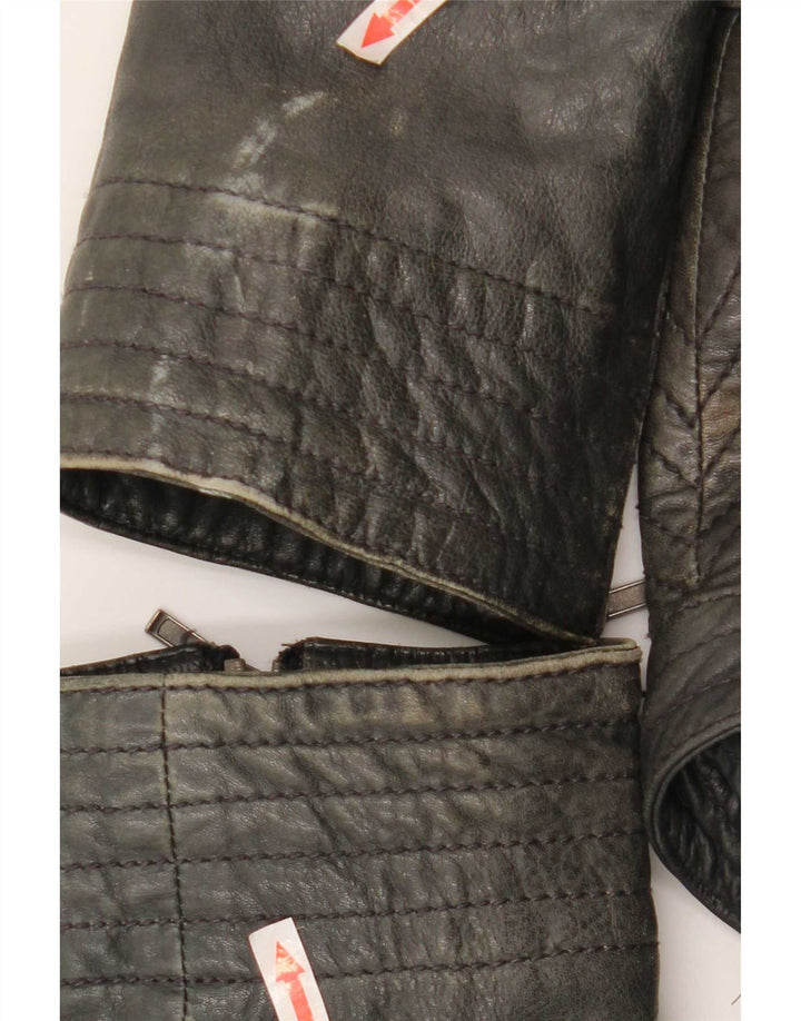 Conbipel Dame Biker Jacket IT 54 2XL Sort Læder