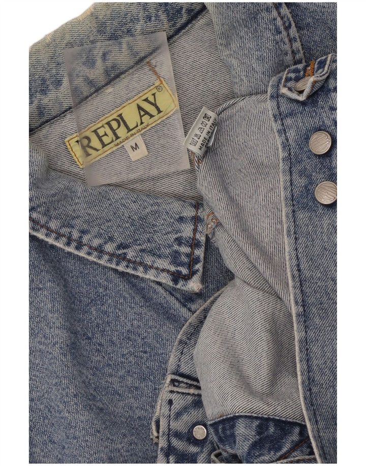 Replay Herre denimjakke UK 38 Medium Blue Cotton