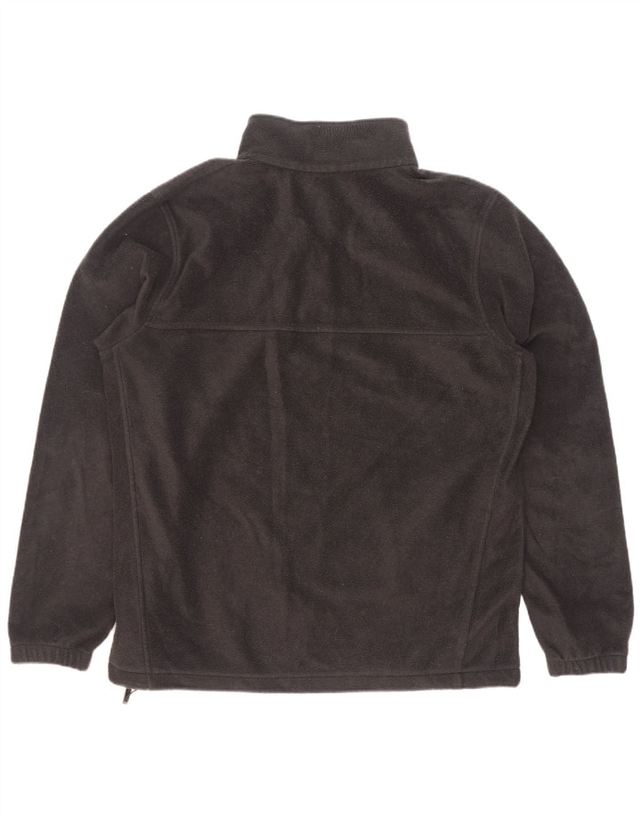Columbia herre lynlås hals fleece jumper stor sort polyester