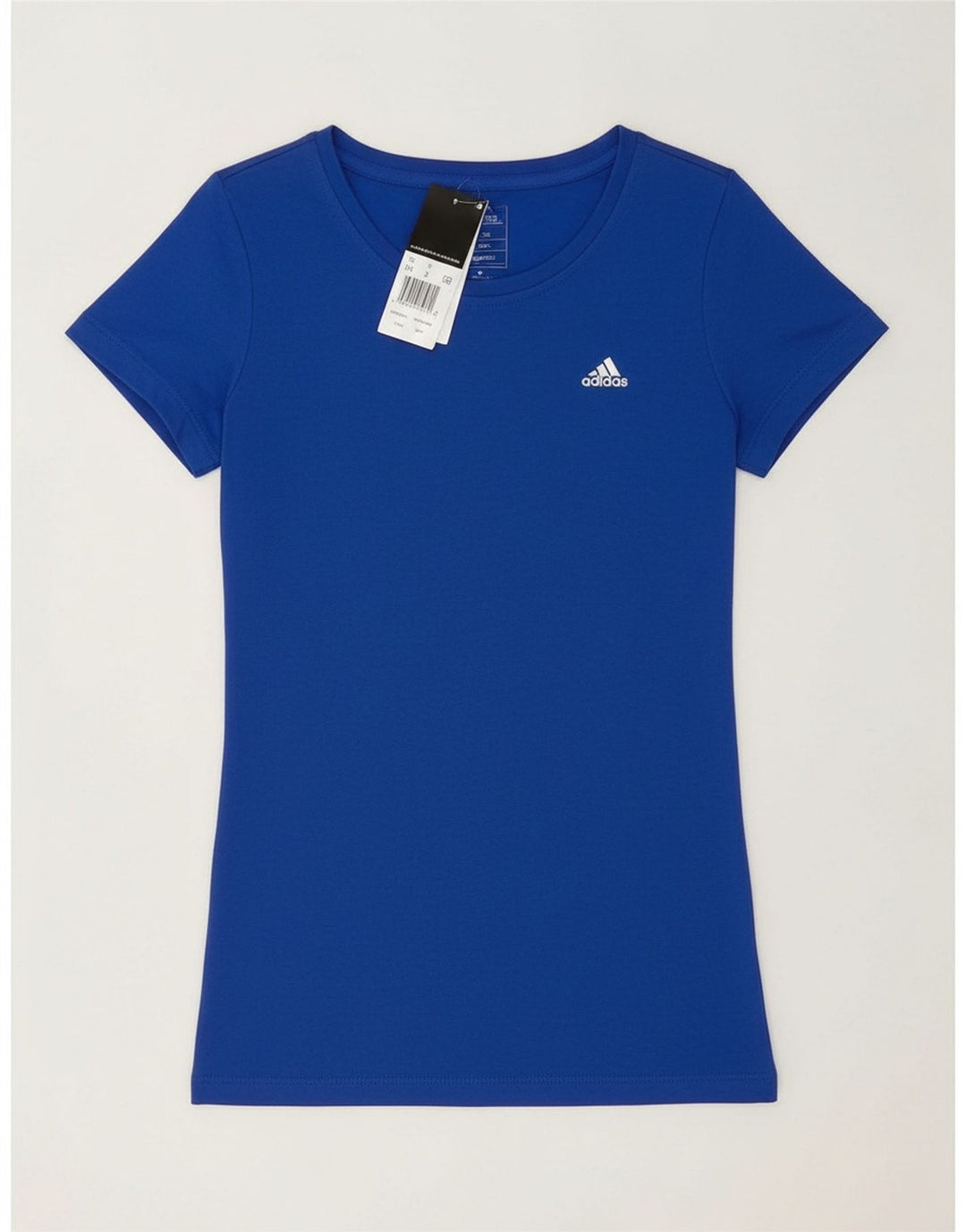 ADIDAS Girls Climalite T-Shirt Top 11-12 Years Blue Polyester