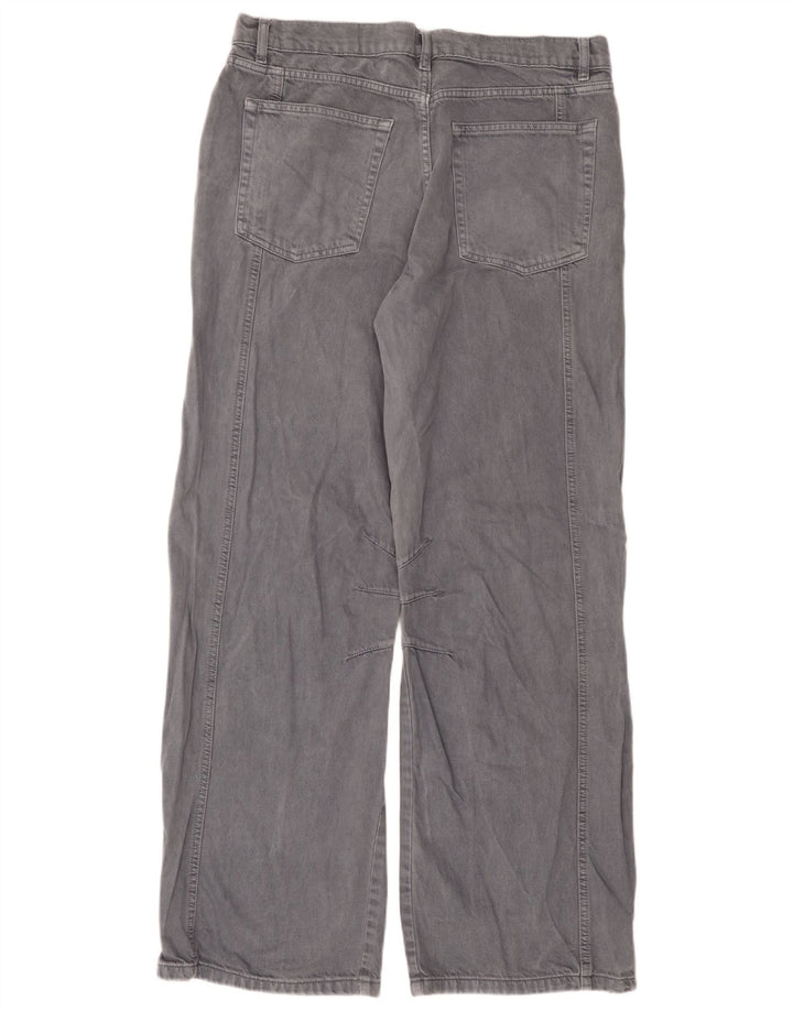Zara Straight Jeans til mænd EU 44 Large W34 L32 Grå Bomuld