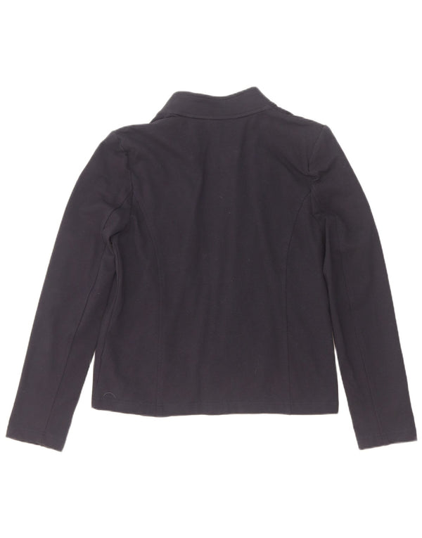 Tommy Hilfiger Dame Bomber Jacket UK 14 Medium Navy Blue Bomuld