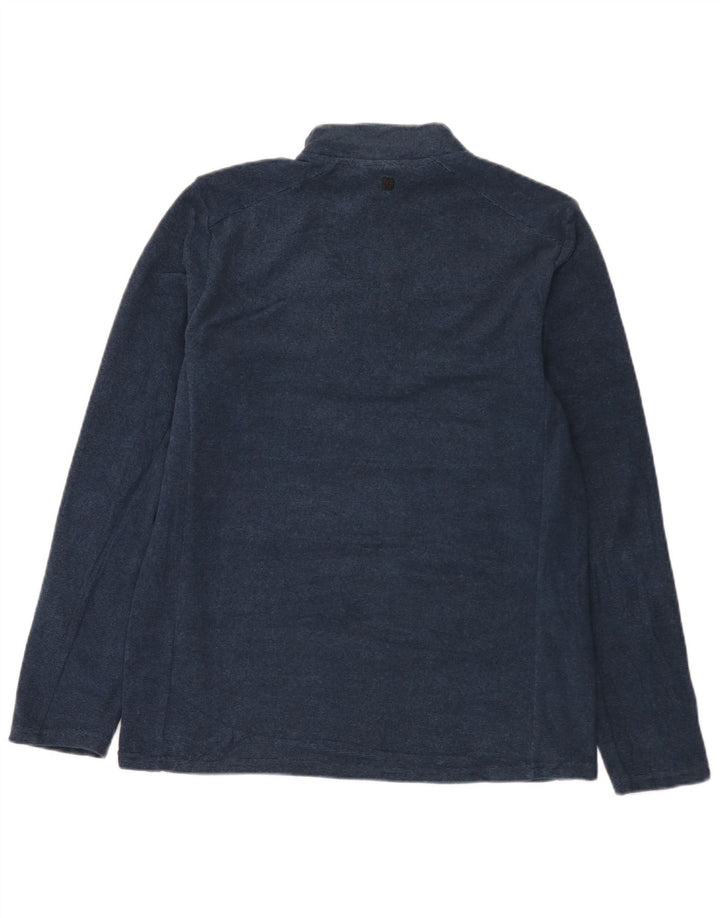 Mountain Warehouse Herre Zip Neck Sweatshirt Jumper Medium Navy Blue Flecked