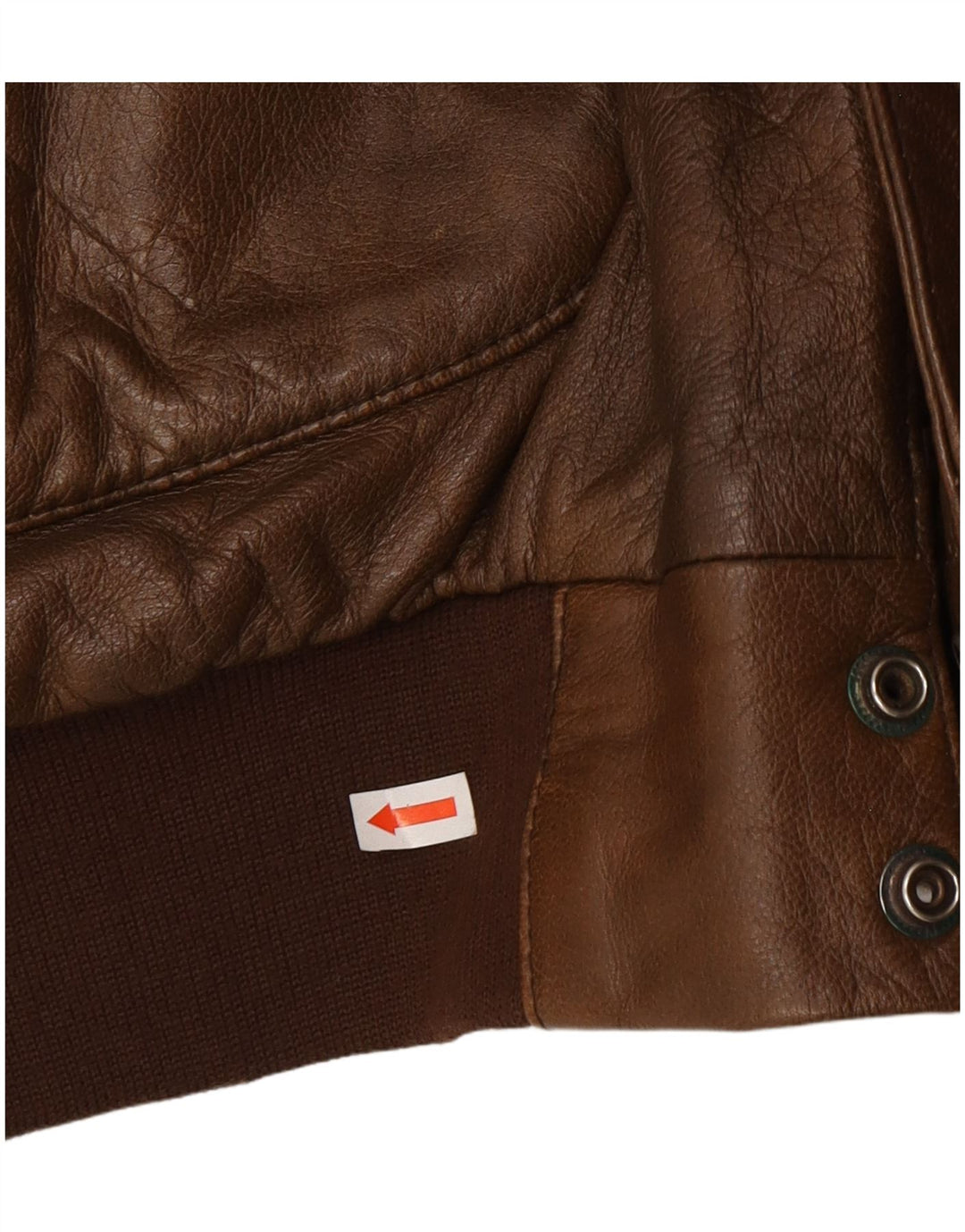 Outback Herre Læderjakke UK 42 XL Brun Læder