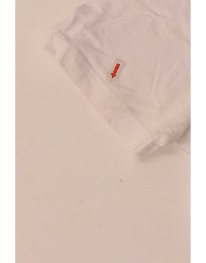 Crew Clothing Herre T-Shirt Top Stor Hvid Bomuld