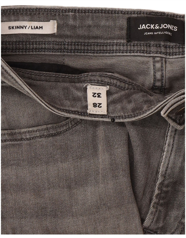 Jack & Jones Herre Liam Skinny Jeans W28 L32 Grå