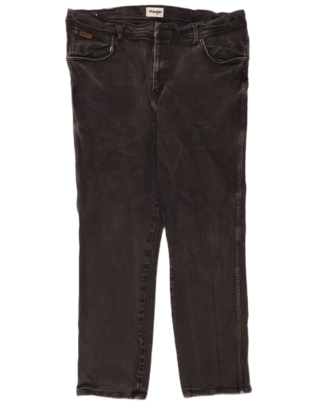 Wrangler Herre Texas Straight Jeans W42 L32 Grå Bomuld