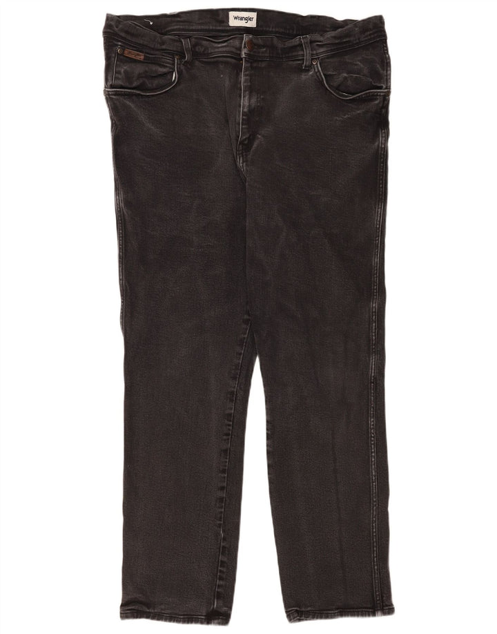 Wrangler Herre Texas Straight Jeans W42 L32 Grå Bomuld