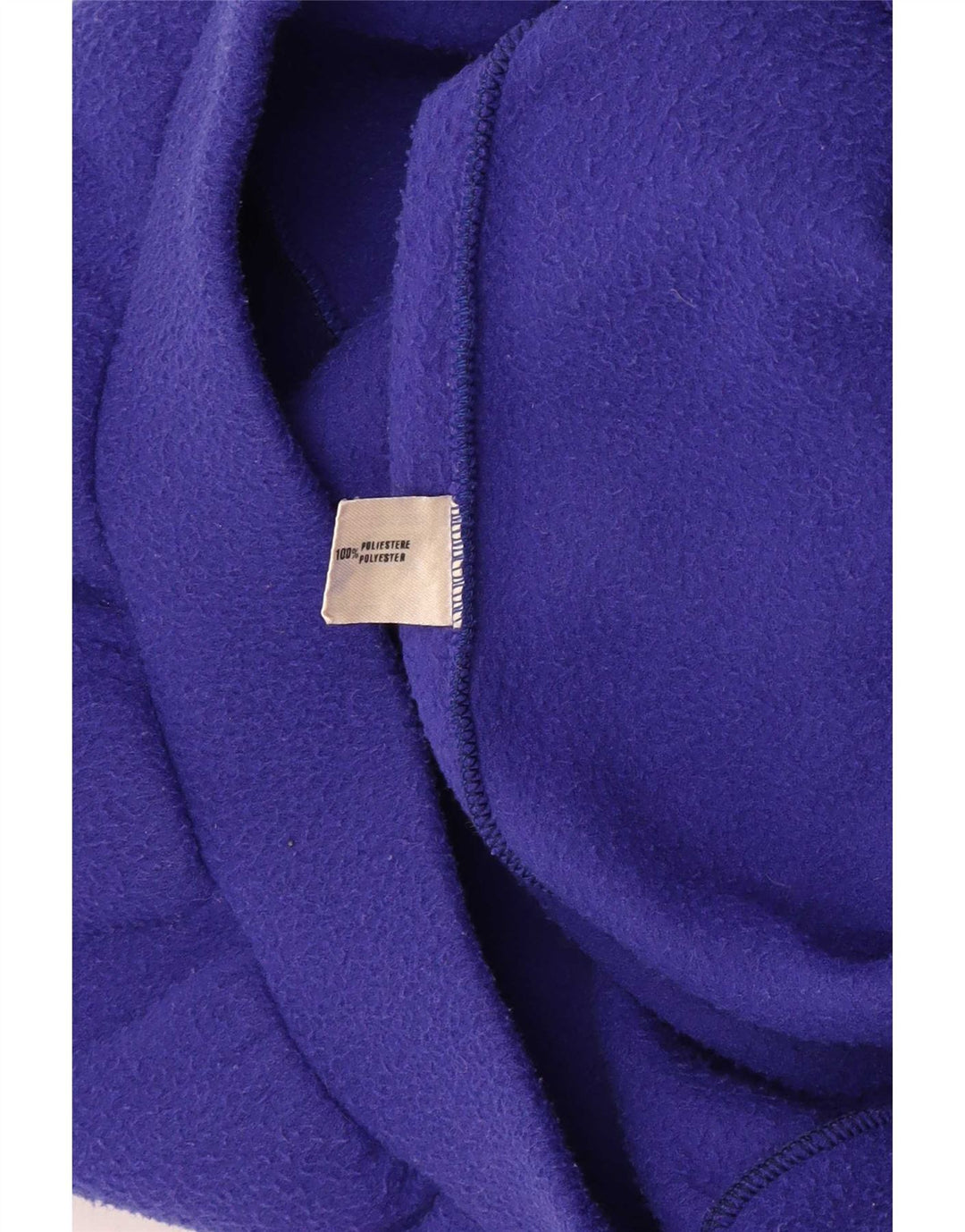 Vintage herre grafisk fleece jumper stor flerfarvet farveblok