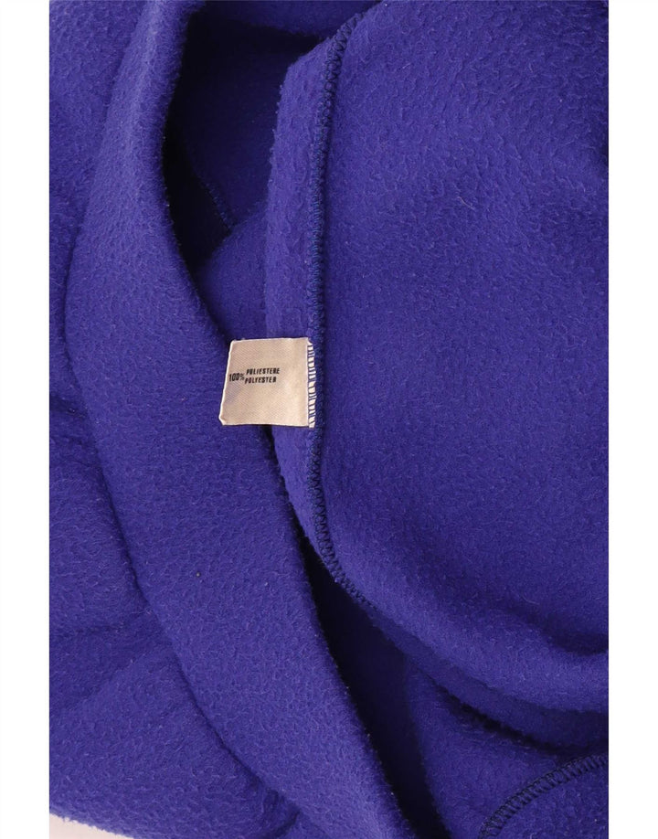 Vintage herre grafisk fleece jumper stor flerfarvet farveblok