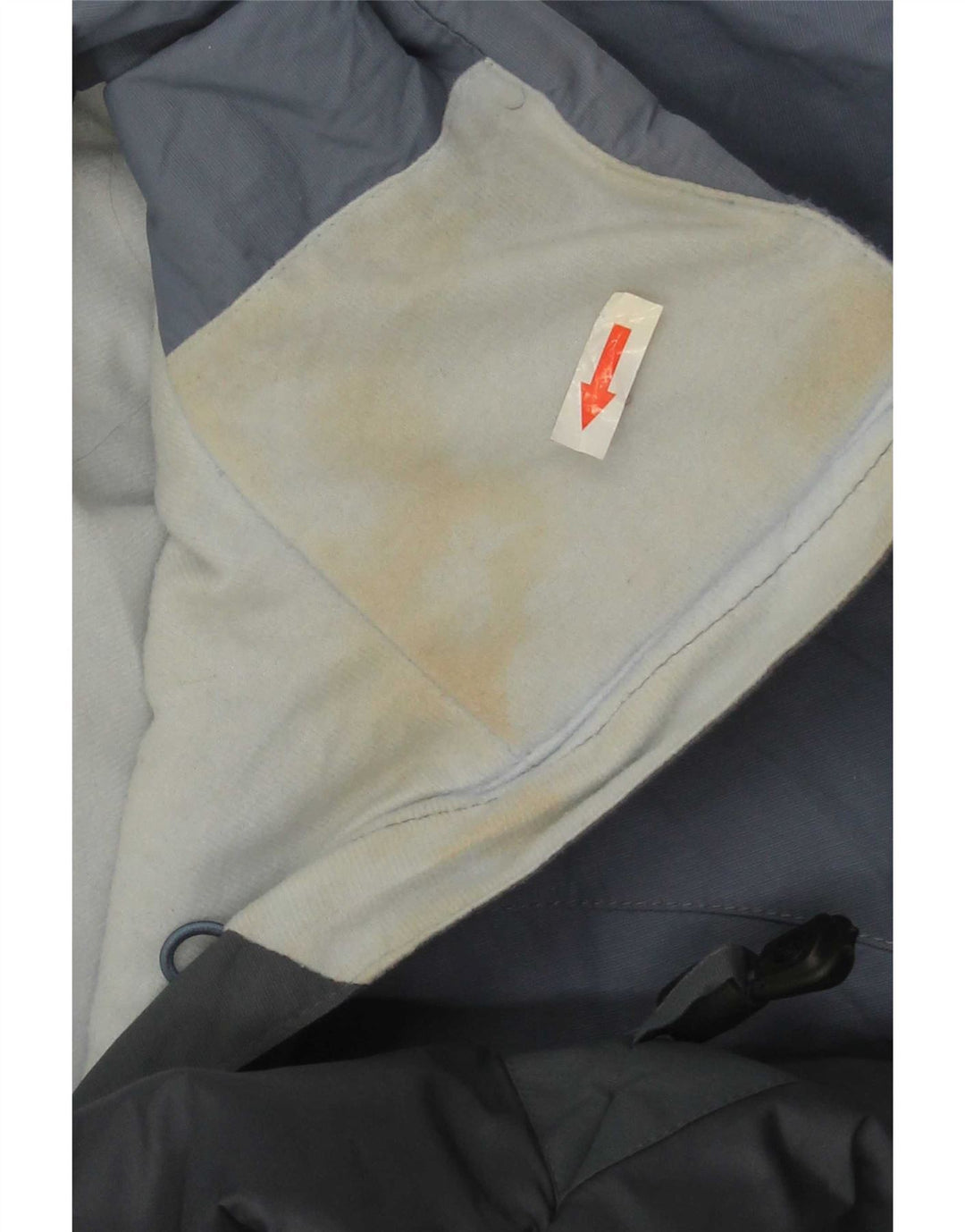 Columbia vindjakkejakke med hætte til kvinder UK 14 Medium Blue Colourblock