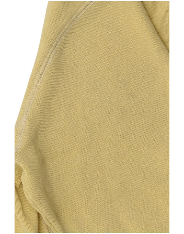 Tommy Hilfiger Dame Grafisk Sweatshirt Jumper UK 14 Medium Gul Bomuld