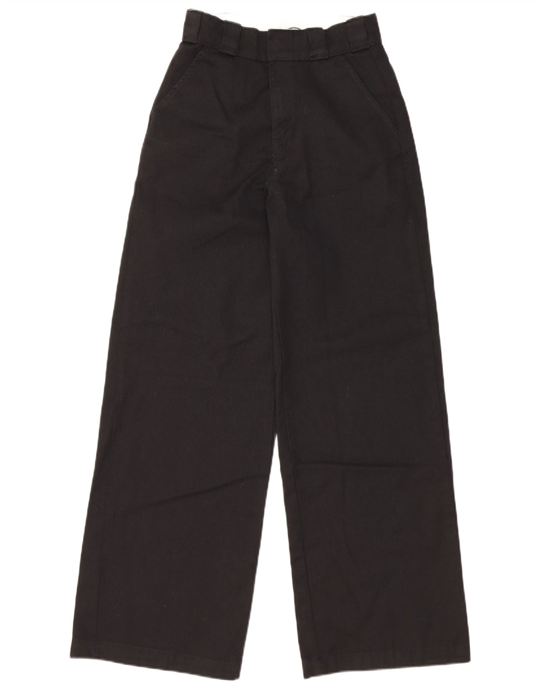 Dickies Chinobukser med brede ben til kvinder W24 L30 Sort polyester