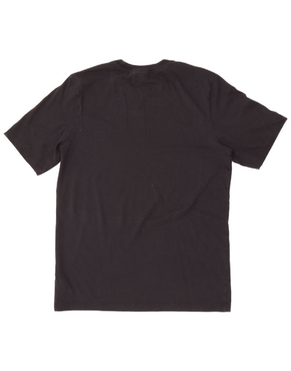Nike Herre Dri Fit grafisk T-shirt Top Medium Sort Bomuld