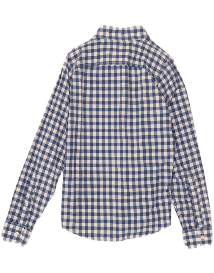 HOLLISTER Herreskjorte lille marineblå Gingham bomuld