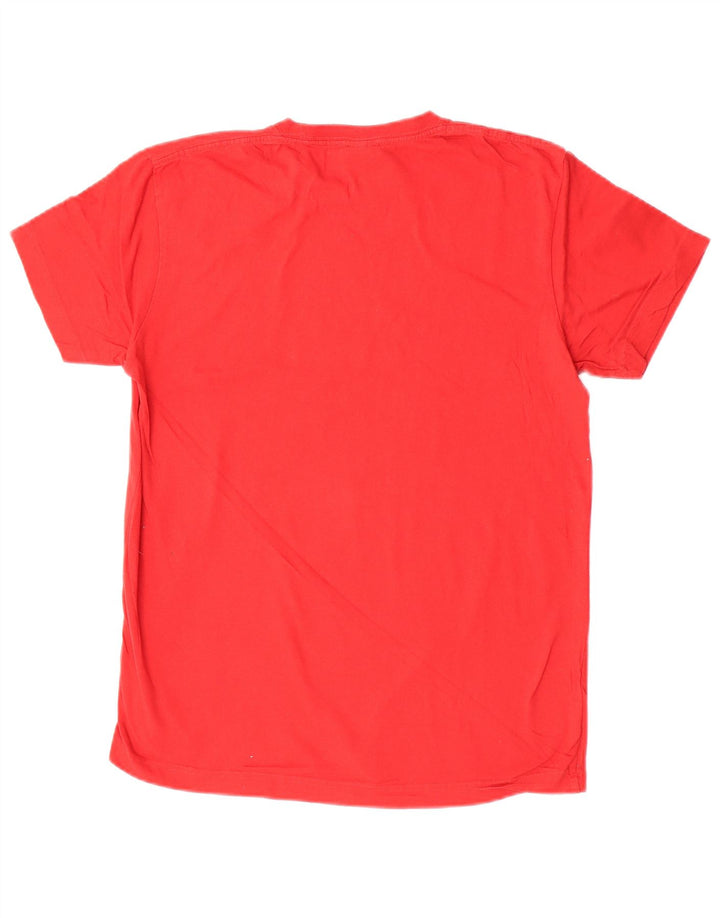 Quiksilver Herre grafisk T-shirt Top Medium Rød