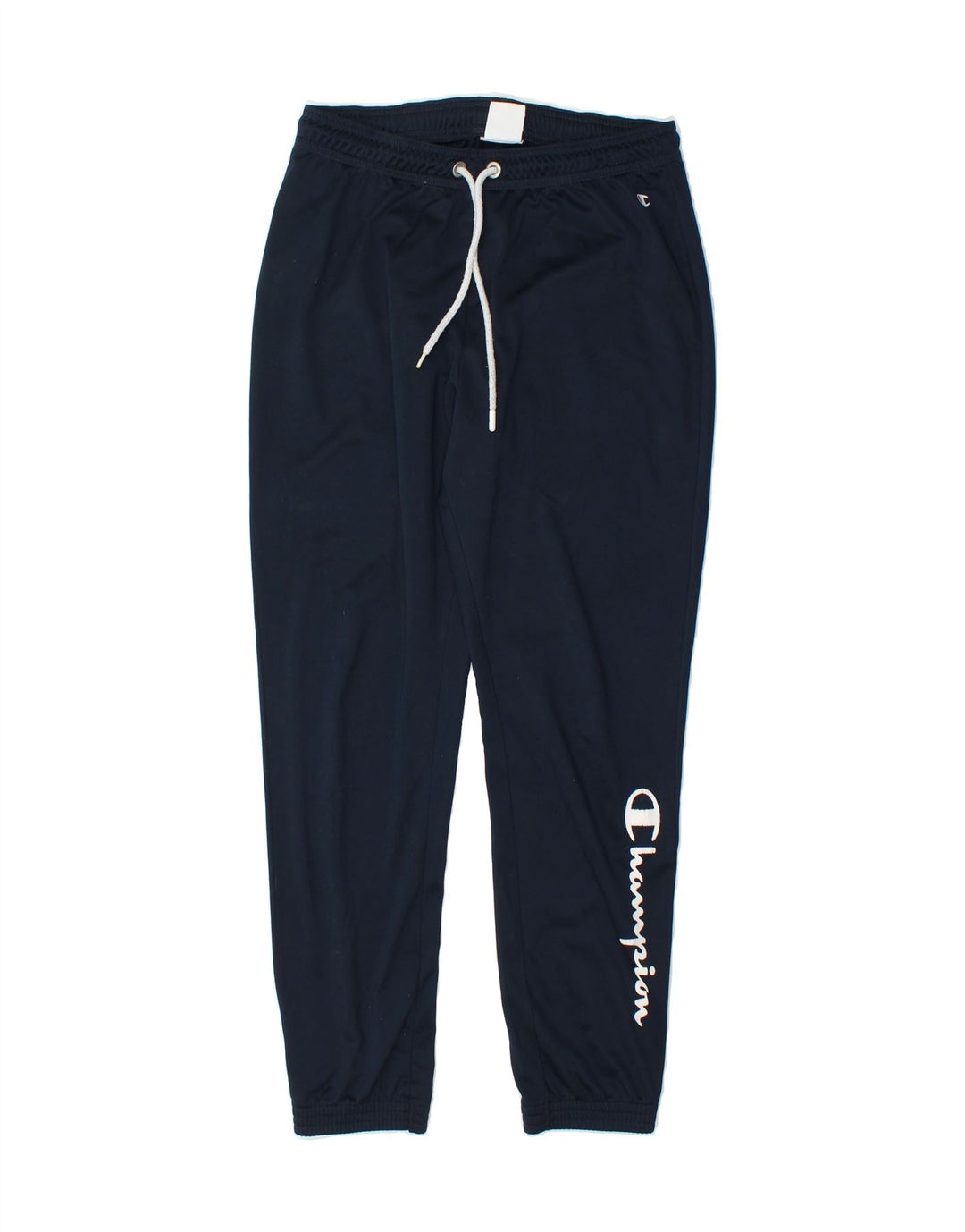 CHAMPION Mens Graphic Tracksuit Trousers Joggers Medium  Navy Blue Vintage Champion and Second-Hand Champion from Messina Hembry 