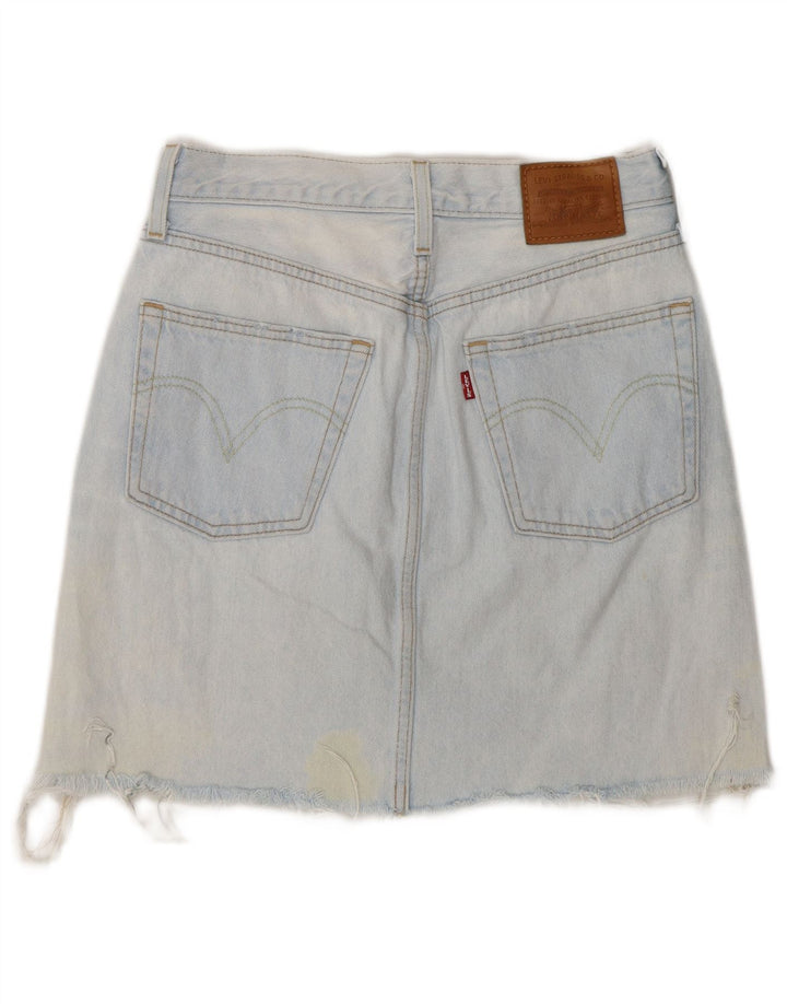 Levi's Dame Denim Nederdel W26 Lille Blå