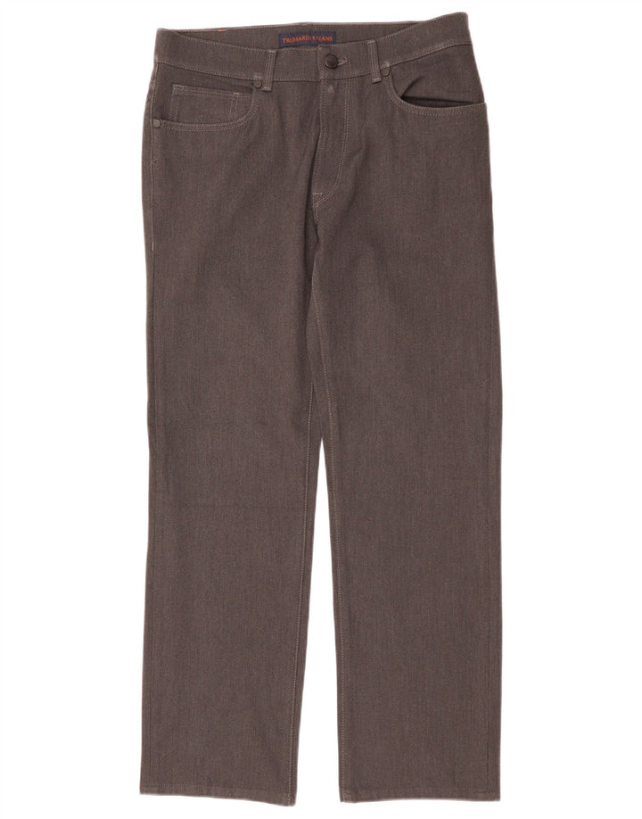 Trussardi Lige Casual Bukser til kvinder W33 L29 Grå Polyester